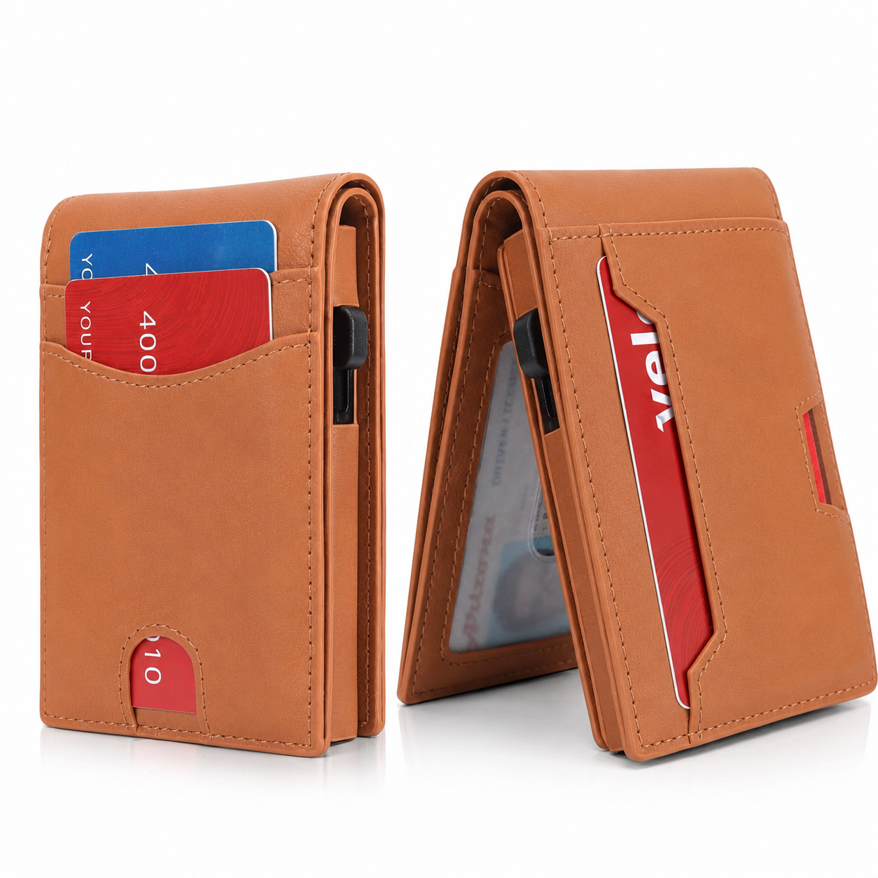Portefeuille RFID Magnétique 2-en-1 Premium | Porte-Cartes Amovible et Sécurisé