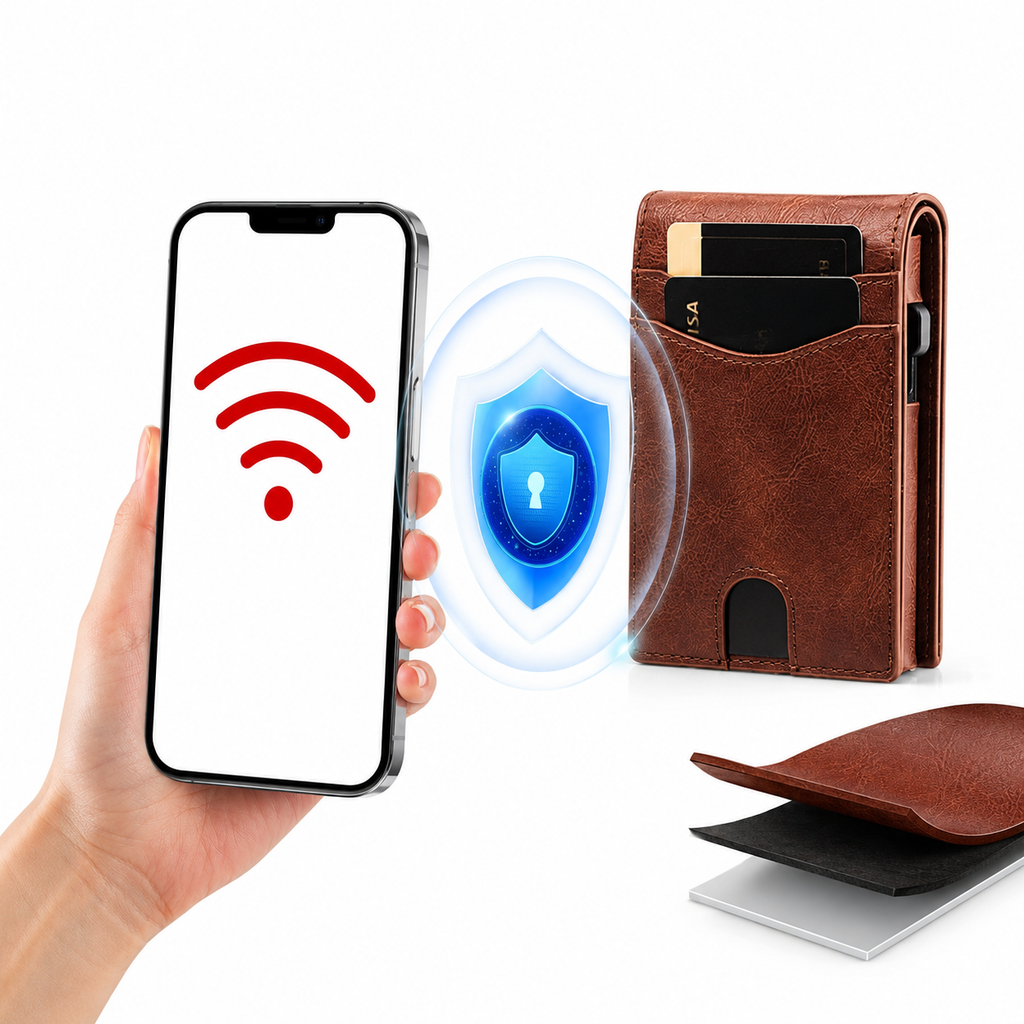 Portefeuille RFID Magnétique 2-en-1 Premium | Porte-Cartes Amovible et Sécurisé