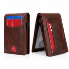 Portefeuille RFID Magnétique 2-en-1 Premium | Porte-Cartes Amovible et Sécurisé