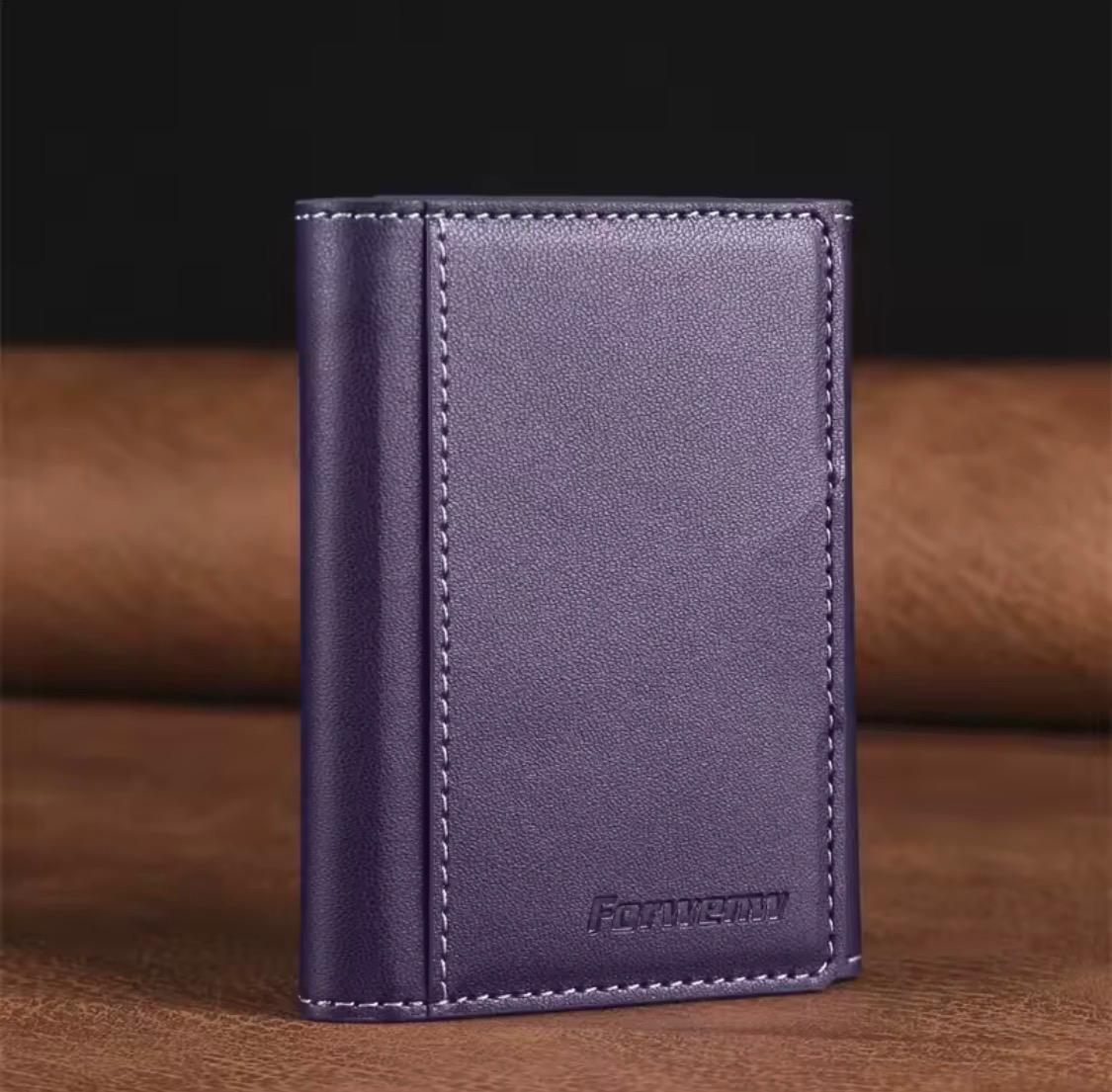 Portefeuille Magnétique  en Cuir – Wallet Compact et Intelligent