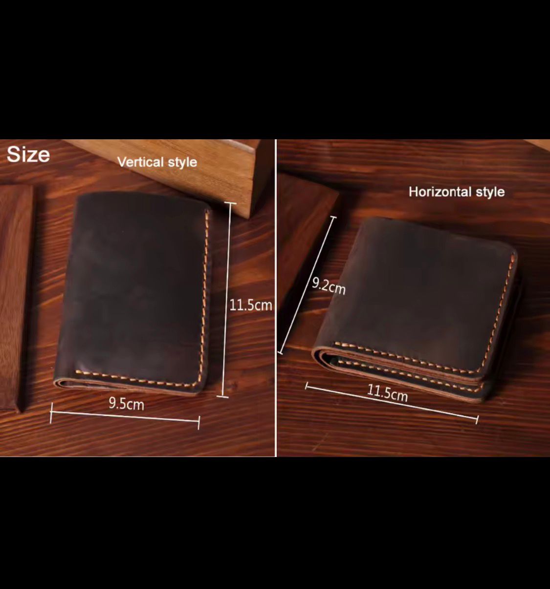 Portefeuille en Cuir Finition Soignée et Style Intemporel